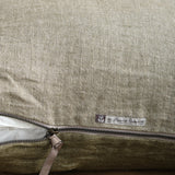 Maison de Vacances Washed Linen Cushion with zipper closure 