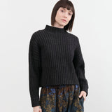 7115 by Szeki Apparel Womens Sweaters Chunky Ribbed Mock Neck