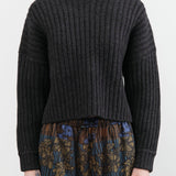 7115 by Szeki Apparel Womens Sweaters Chunky Ribbed Mock Neck