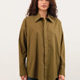 7115 by Szeki Apparel Womens Blouses Cocoon Dress Shirt