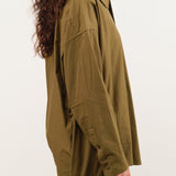 7115 by Szeki Apparel Womens Blouses Cocoon Dress Shirt