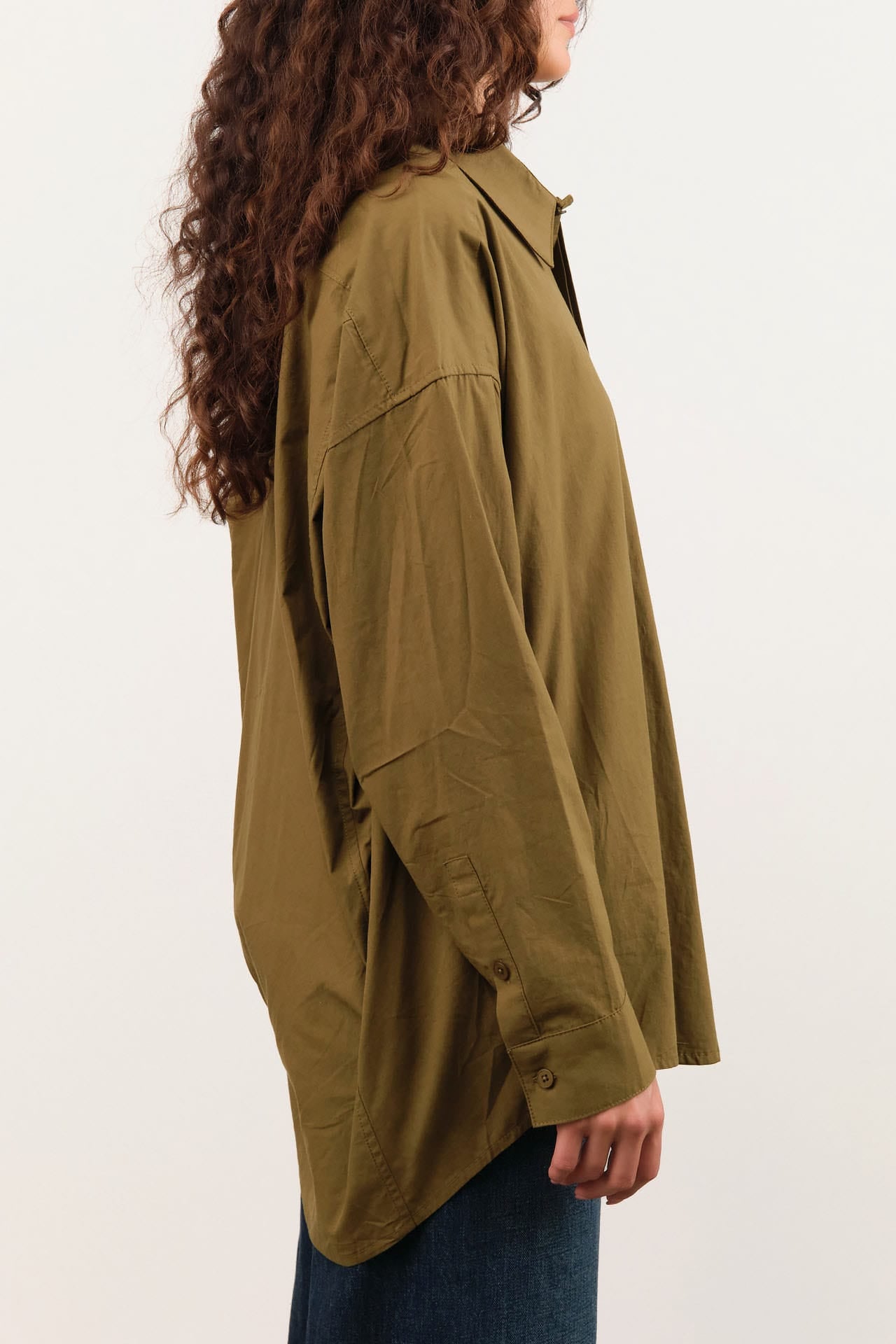 7115 by Szeki Apparel Womens Blouses Cocoon Dress Shirt