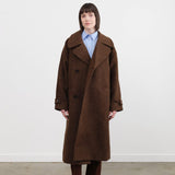 7115 by Szeki Apparel Womens Outerwear Double Breasted Wool Coat