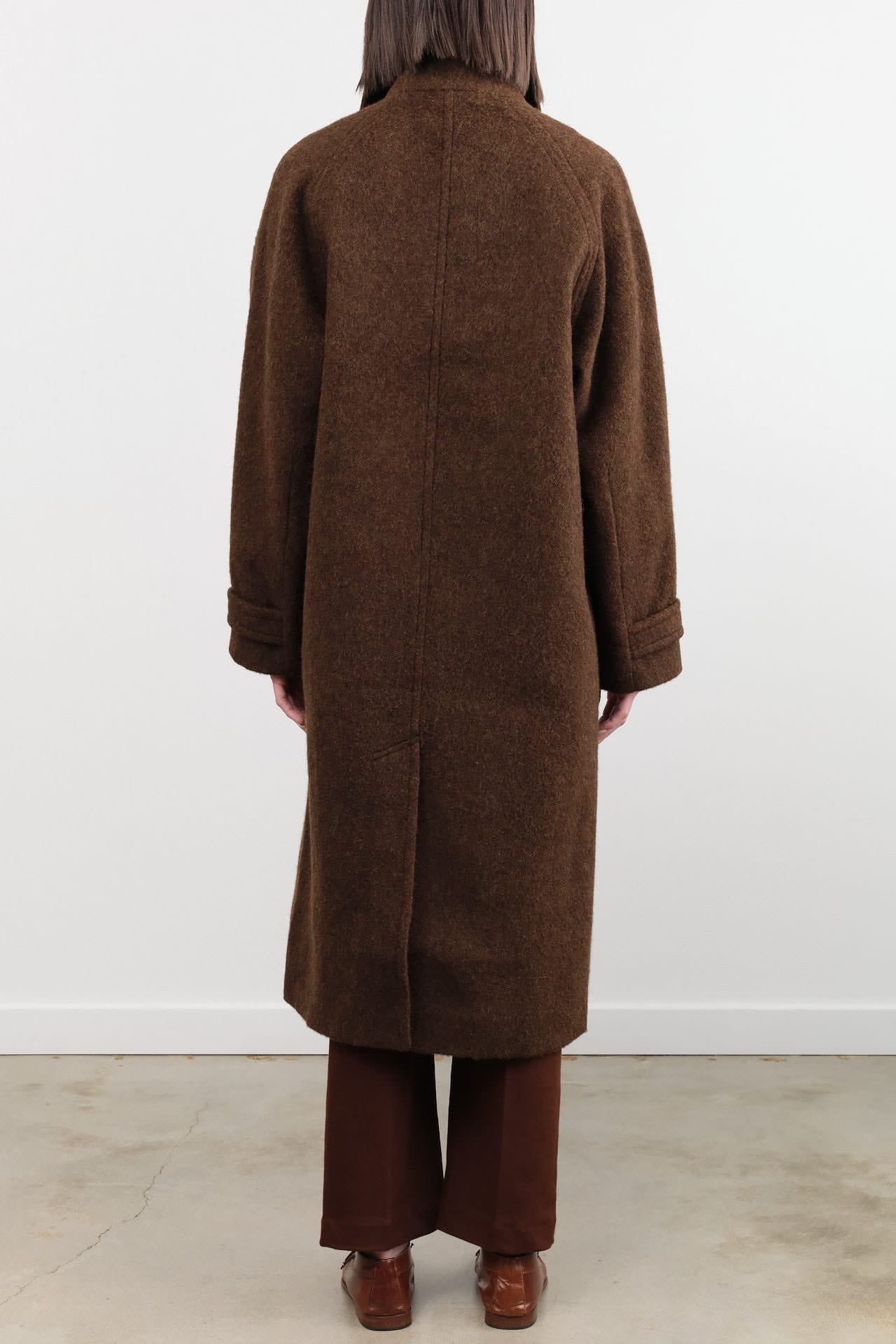 7115 by Szeki Apparel Womens Outerwear Double Breasted Wool Coat