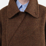 7115 by Szeki Apparel Womens Outerwear Double Breasted Wool Coat