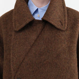 7115 by Szeki Apparel Womens Outerwear Double Breasted Wool Coat