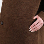 7115 by Szeki Apparel Womens Outerwear Double Breasted Wool Coat