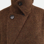 7115 by Szeki Apparel Womens Outerwear Double Breasted Wool Coat