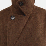 7115 by Szeki Apparel Womens Outerwear Double Breasted Wool Coat