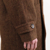 7115 by Szeki Apparel Womens Outerwear Double Breasted Wool Coat