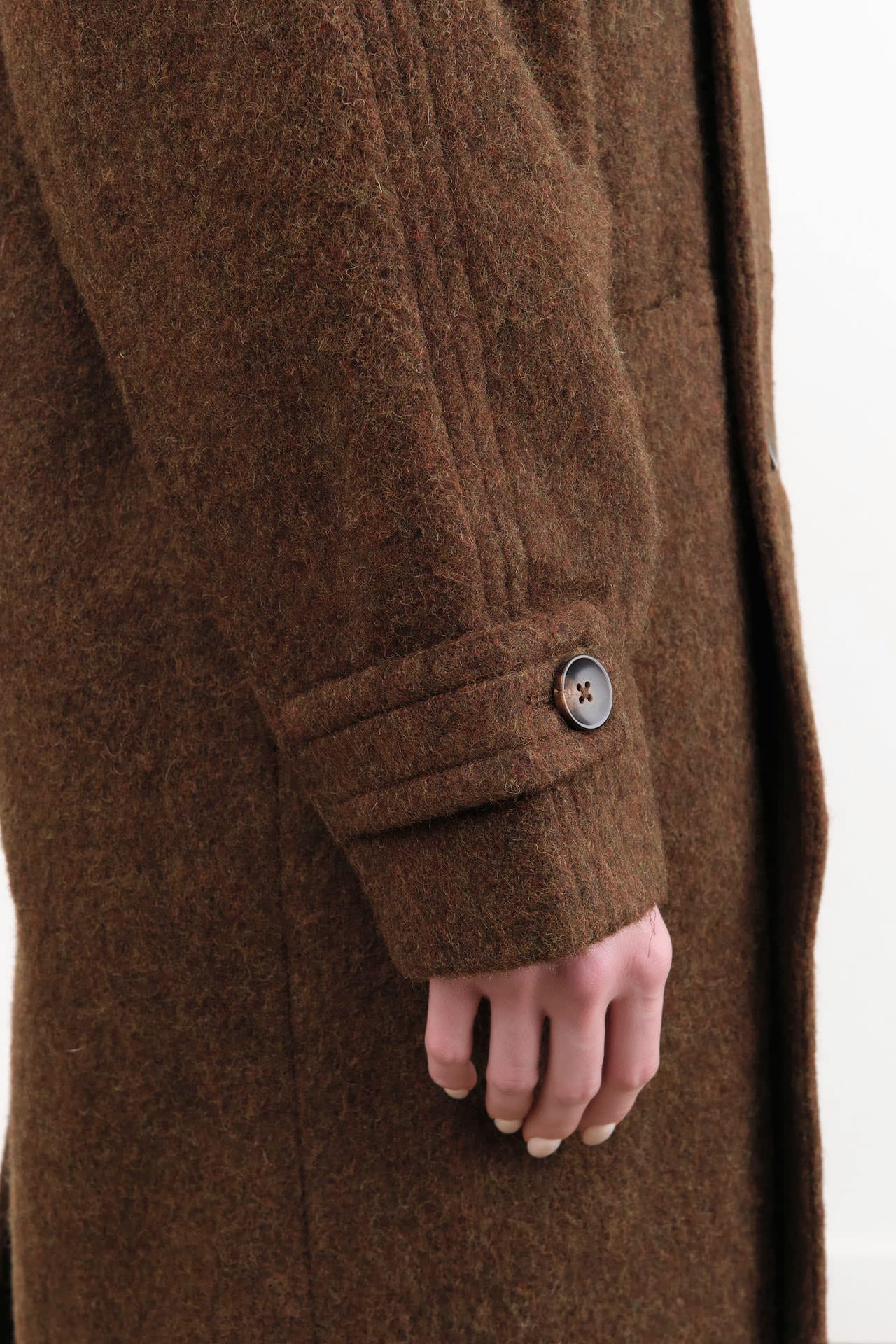 7115 by Szeki Apparel Womens Outerwear Double Breasted Wool Coat