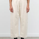 Fall Signature Curved Legged Trouser by 7115 by Szeki in Off White