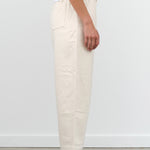 7115 by Szeki Fall Signature Curved Legged Trouser in Off White with Button and Pockets