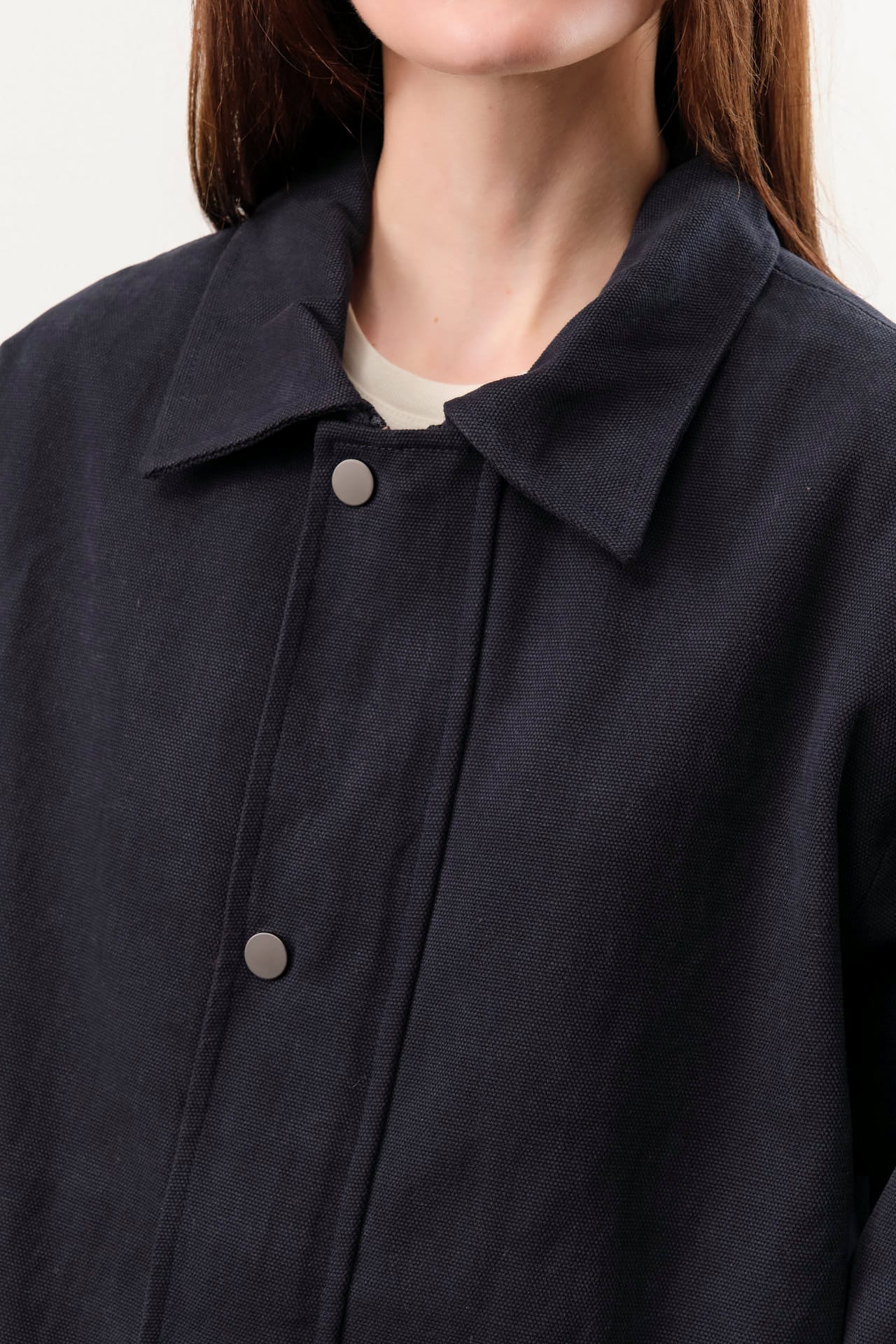 7115 by Szeki Apparel Womens Outerwear Mid-Length Chore Coat