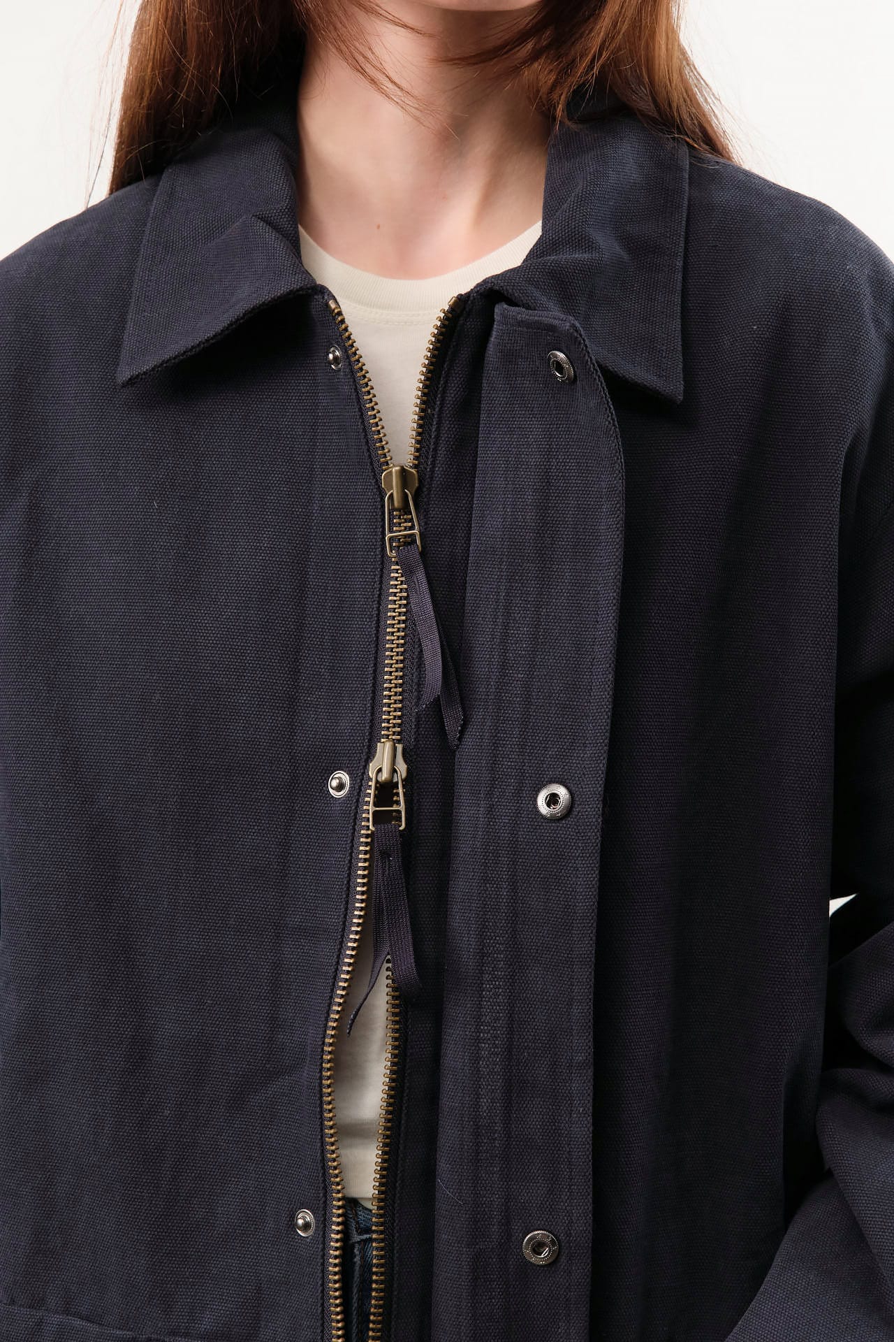 7115 by Szeki Apparel Womens Outerwear Mid-Length Chore Coat