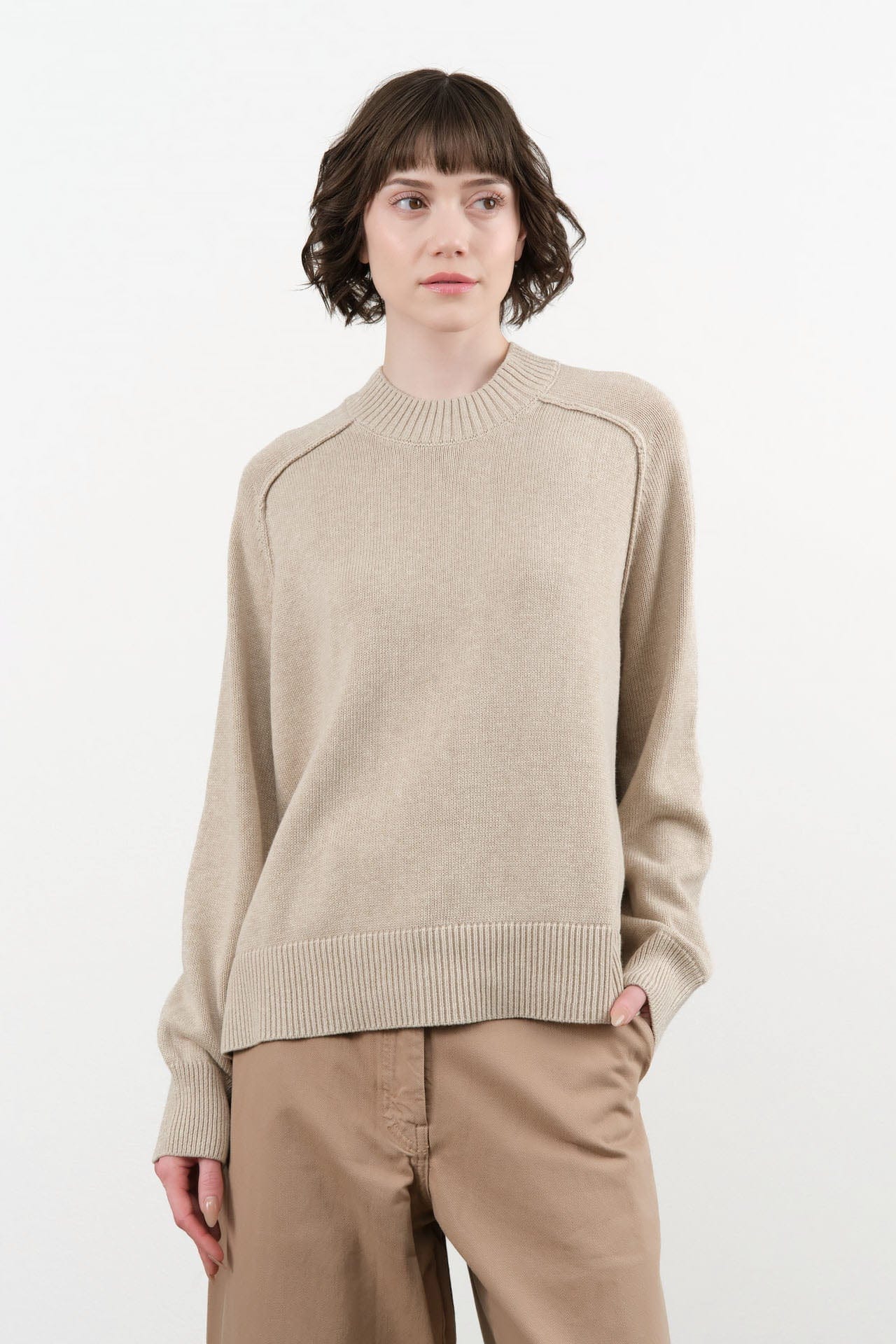 7115 by Szeki Apparel Womens Sweaters Roll Seam Pull Over