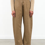 Sand-Washed Tailored Curve Legged Trouser by 7115 by Szeki in Washed Walnut