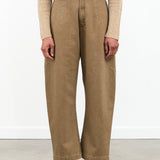 Sand-Washed Tailored Curve Legged Trouser by 7115 by Szeki in Washed Walnut