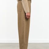 Designer Brand 7115 by Szeki Sand-Washed Tailored High Waisted Curve Legged Trouser in Washed Walnut Brown