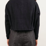 7115 by Szeki Apparel Womens Jackets Signature 3/4 Cropped Shirt Jacket
