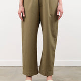 7115 by Szeki Apparel Womens Pants Signature Curve Legged Trouser in Moss Brown