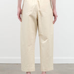 Back view of Signature Curve Legged Trouser in Off White