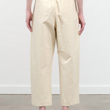 Back view of Signature Curve Legged Trouser in Off White