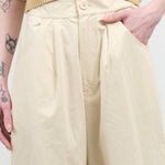 Waist view of Signature Curve Legged Trouser in Off White