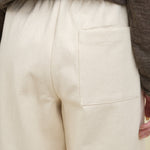 Back pocket on Signature Elastic Pull-Up Trouser in Off White