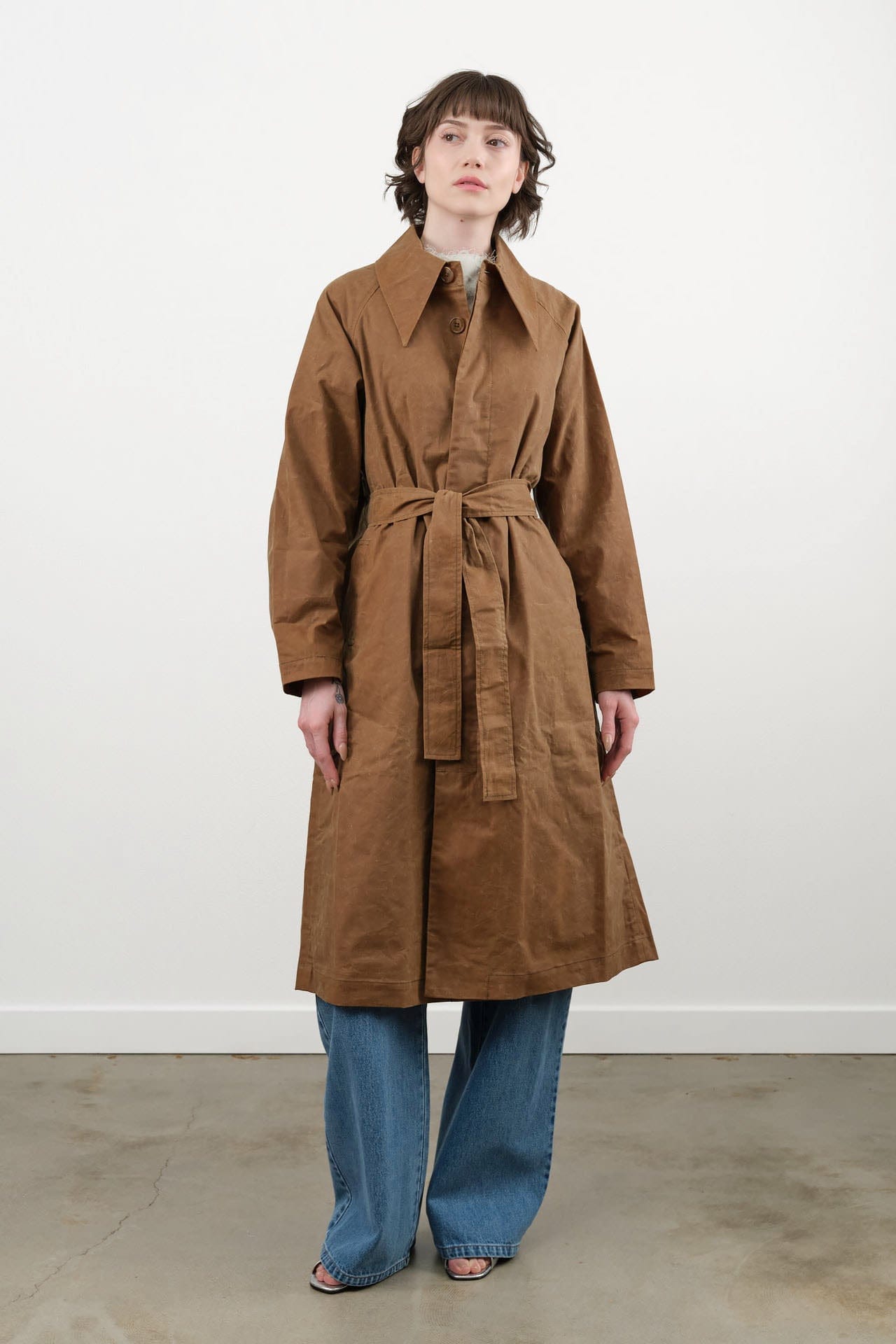 7115 by Szeki Apparel Womens Outerwear Spring Trench Overcoat