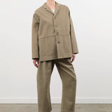 7115 by Szeki Apparel Womens Pants Tailored Curve Legged Trouser in Umber