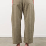 7115 by Szeki Apparel Womens Pants Tailored Curve Legged Trouser in Umber