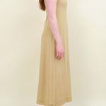 Short Sleeve Alessia Dress in Bronze Mist by Designer Atelier Delphine on Sale