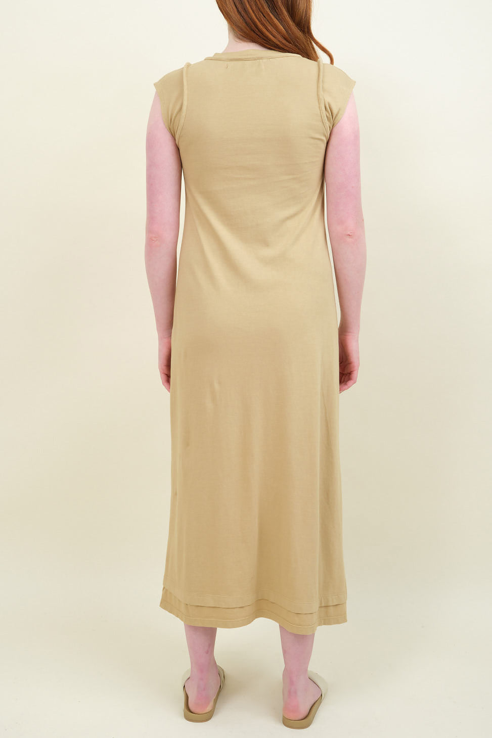 Back of Atelier Delphine Alessia Dress in Bronze Mist