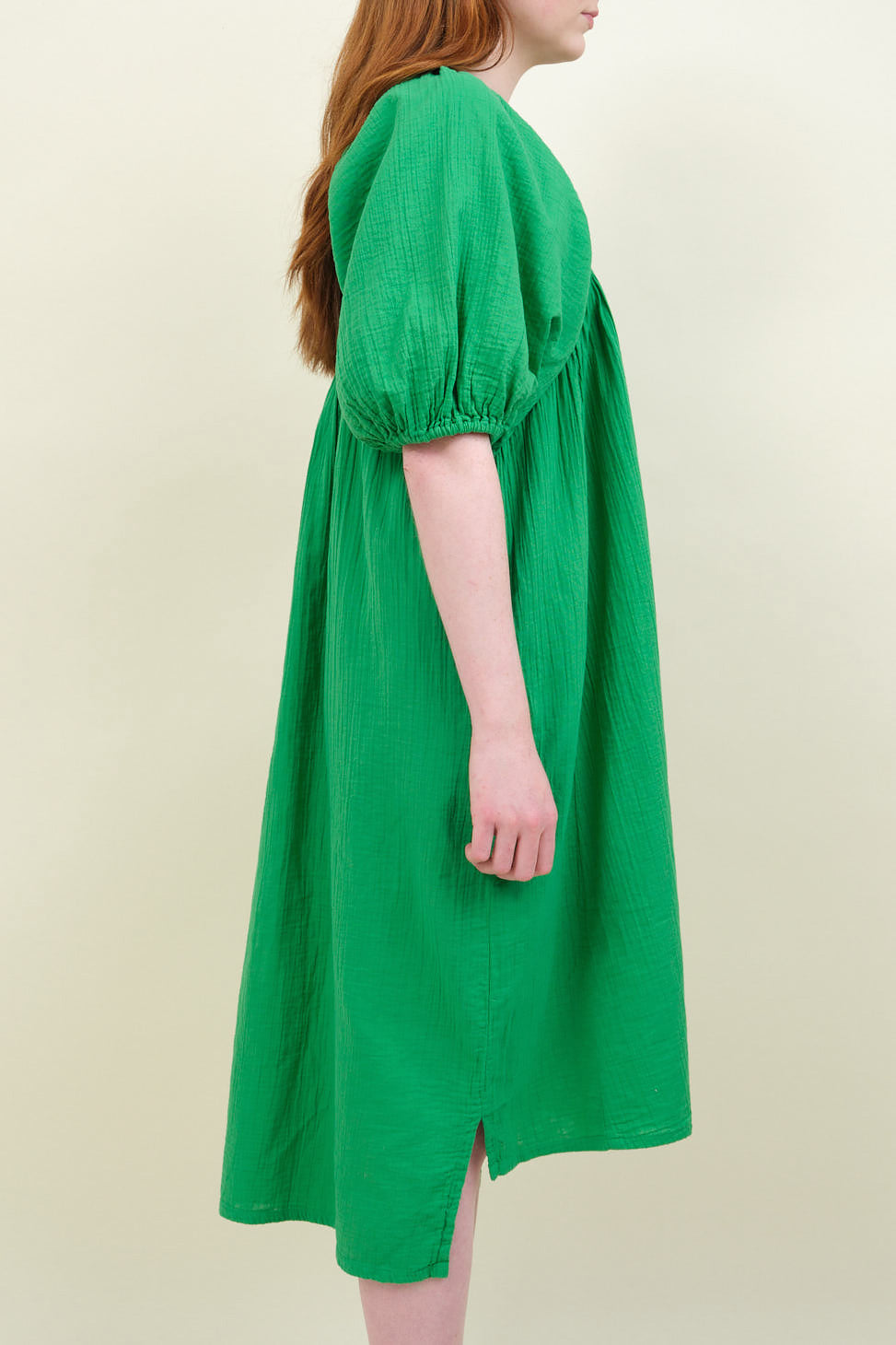 Side of Mardi Dress in Fern Green