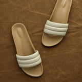 White thick Strap Open Toe Sandal Classic Sandalia by Beatrice Valenzuela