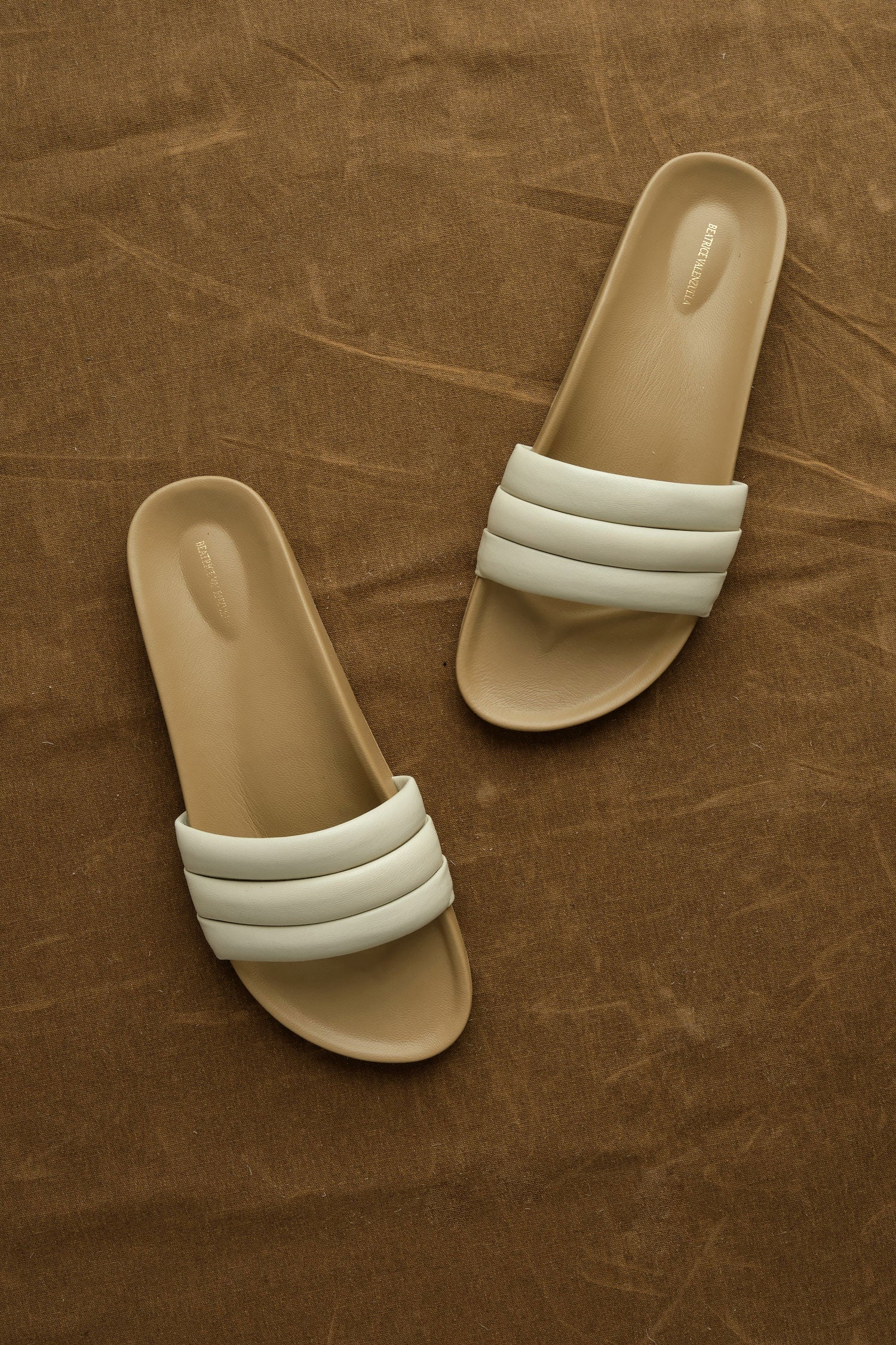 White thick Strap Open Toe Sandal Classic Sandalia by Beatrice Valenzuela