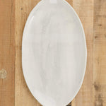 DBO Home Home Kitchen Serving Oval Platter Honeycomb Serveware Salt n Pepper