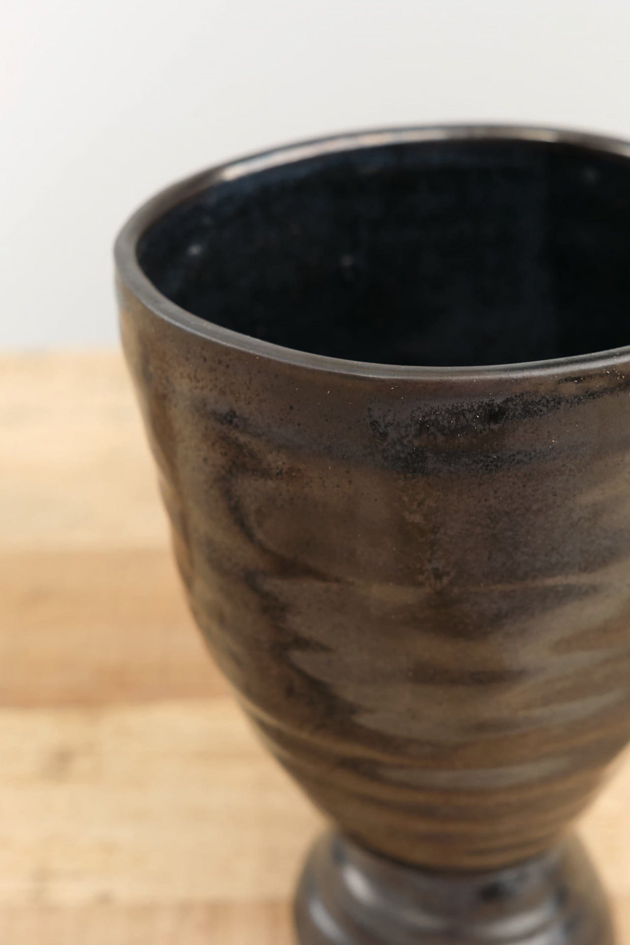 DBO Home Home Kitchen Vases Bare Pedestal Vase in Mussel Mussel