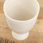 DBO Home Home Kitchen Vases Bare Pedestal Vase in Snowflake Snowflake