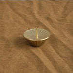 Daiyo Home Candle Holders Circle Brass Candle Stand Brass / 2" Dia X 1.75" H