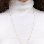 Hannah Keefe Notes Necklace in Brass and Silver Solder