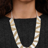 Hannah Keefe Sunny Necklace in Brass and Silver