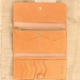 Il Bisonte Accessories Wallets Classic Continental Wallet in Naturale Naturale / 7.25" L X 3.75" W X 1" D
