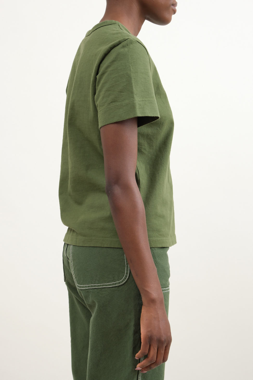 Side of Sailor Tee in Olive