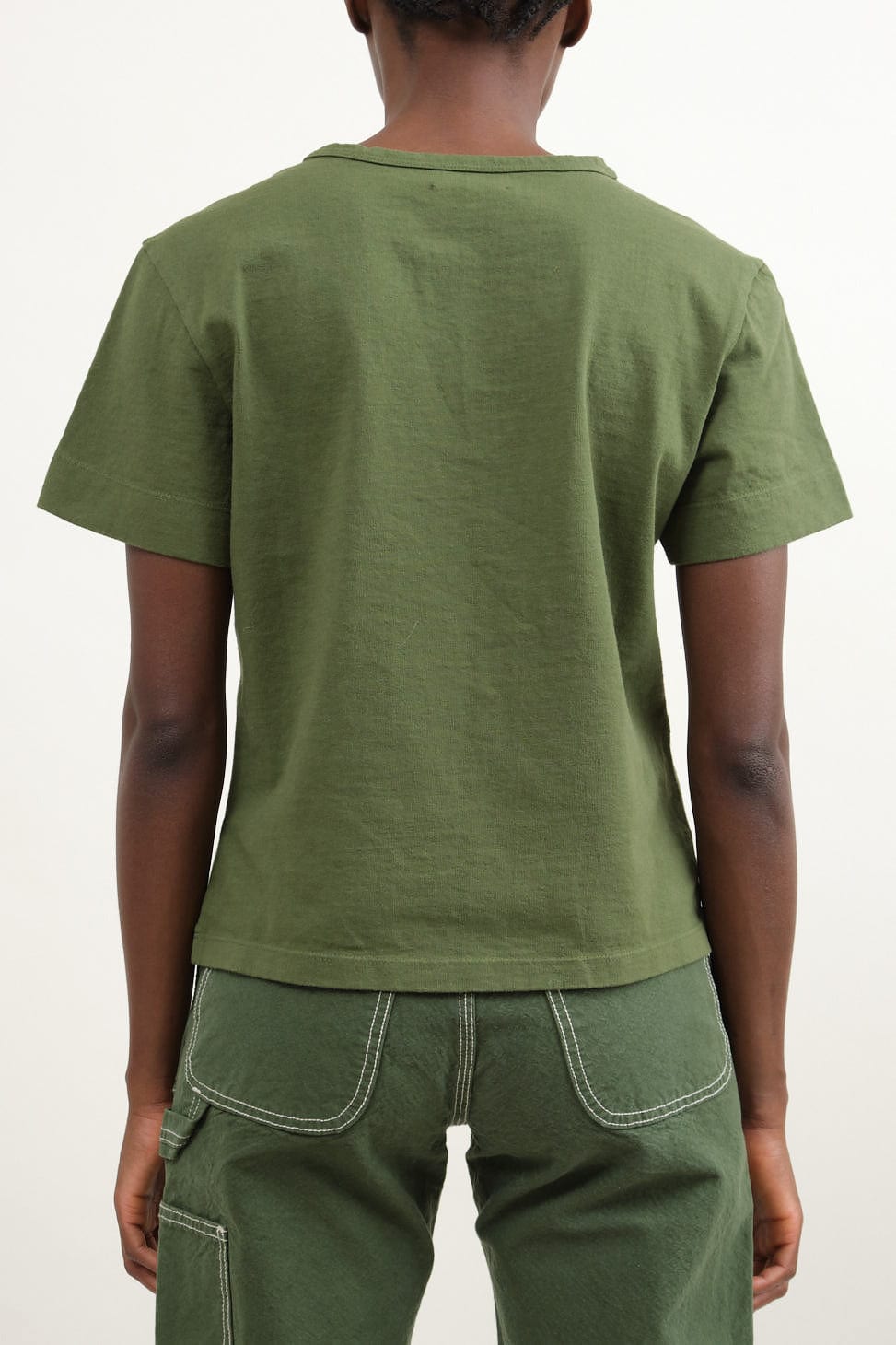 Back of Sailor Tee in Olive