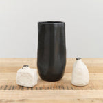 Kati Von Lehman Home Kitchen Vases Tall Lotus Vase Matte Black