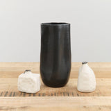 Kati Von Lehman Home Kitchen Vases Tall Lotus Vase Matte Black