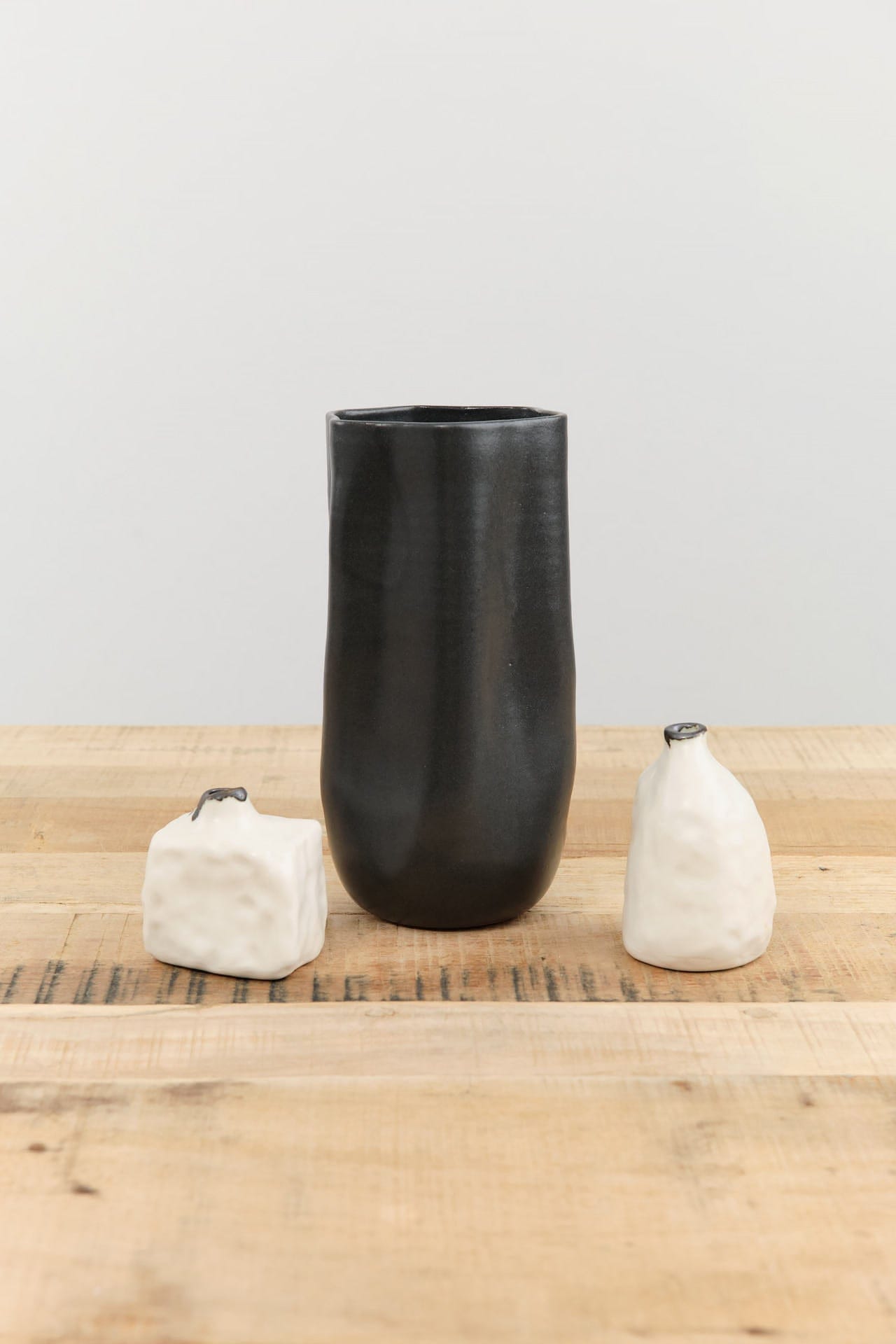 Kati Von Lehman Home Kitchen Vases Tall Lotus Vase Matte Black