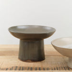Kati Von Lehman Home Kitchen Serving Tall Pedestal Serving Bowl Charcoal